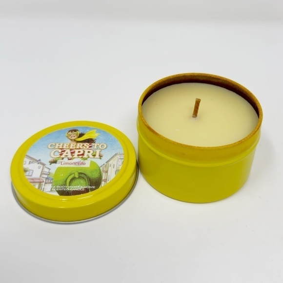 Bath & Body Works Cheers To Capri LIMONCELLO 4 oz Candle Tin New Rare - Picture 1 of 3